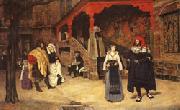 James Tissot Meeting of Faust and Marguerite oil painting reproduction